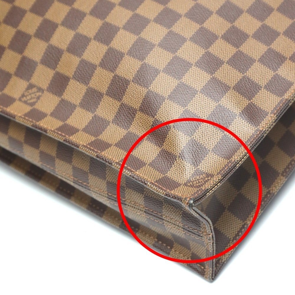 LOUIS VUITTON Brown Damier Canvas Tote Bag - Picture 7 of 15